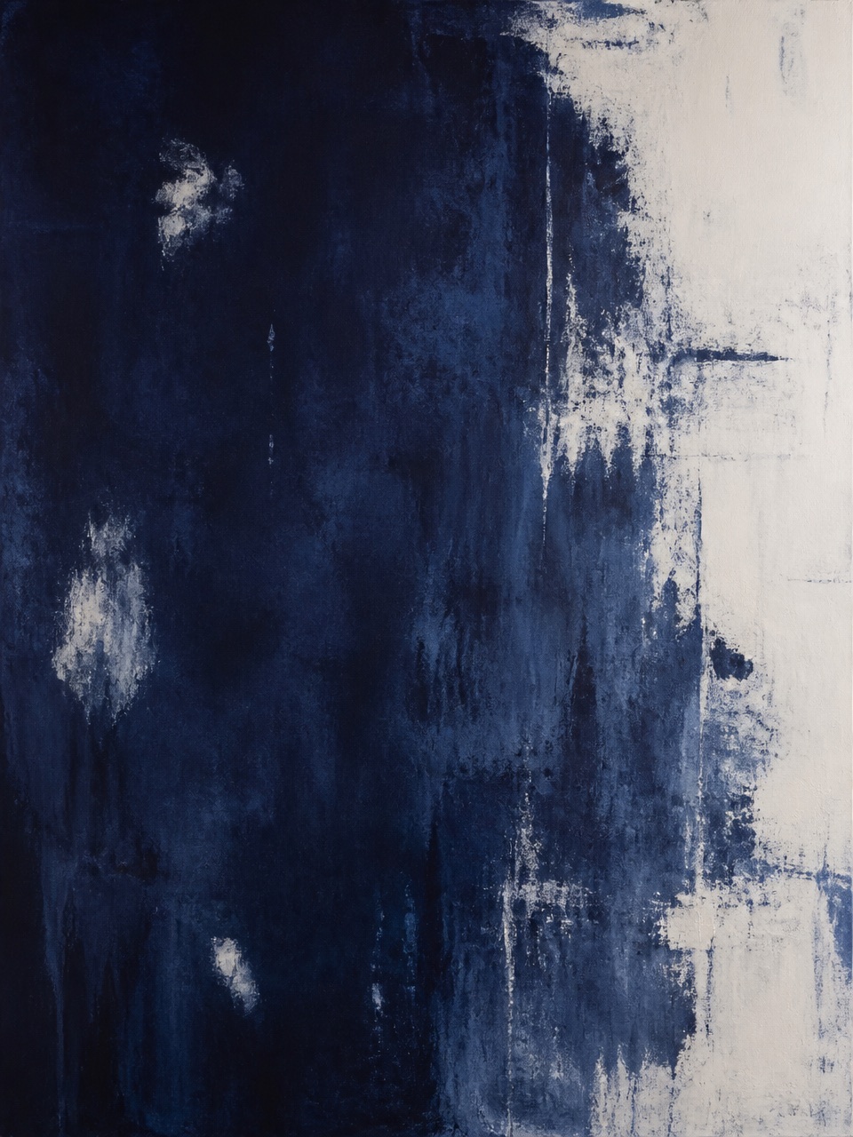 Abstract painting titled Nothing Needed Fixing
